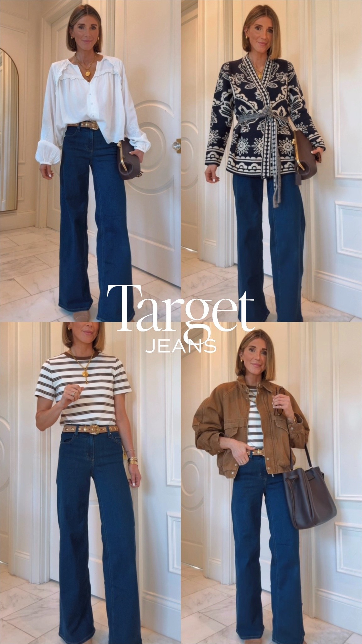 How I’m styling these @Target jeans that are on sale for only $18! I’m 5’7 wearing size 2, runs tts.