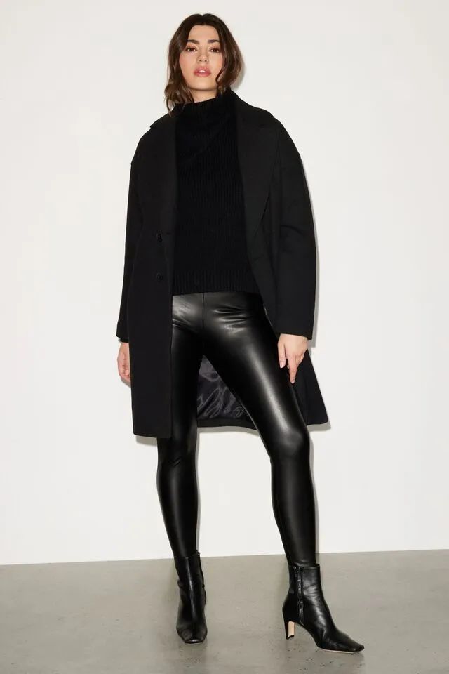 Naomi Faux Leather Legging | Dynamite Clothing