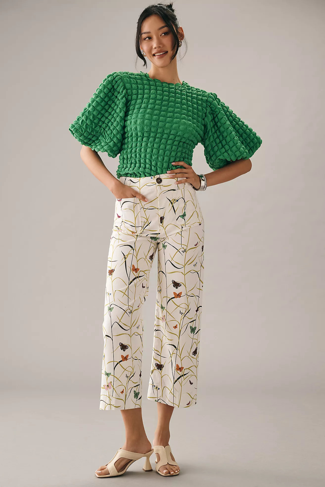 The Colette Cropped Wide-Leg Pants | Anthropologie (US)
