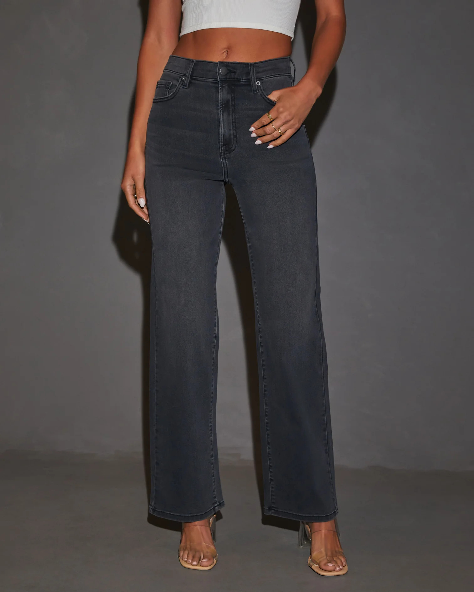 VICI Icon Super Stretch High Rise Straight Color Jeans | VICI