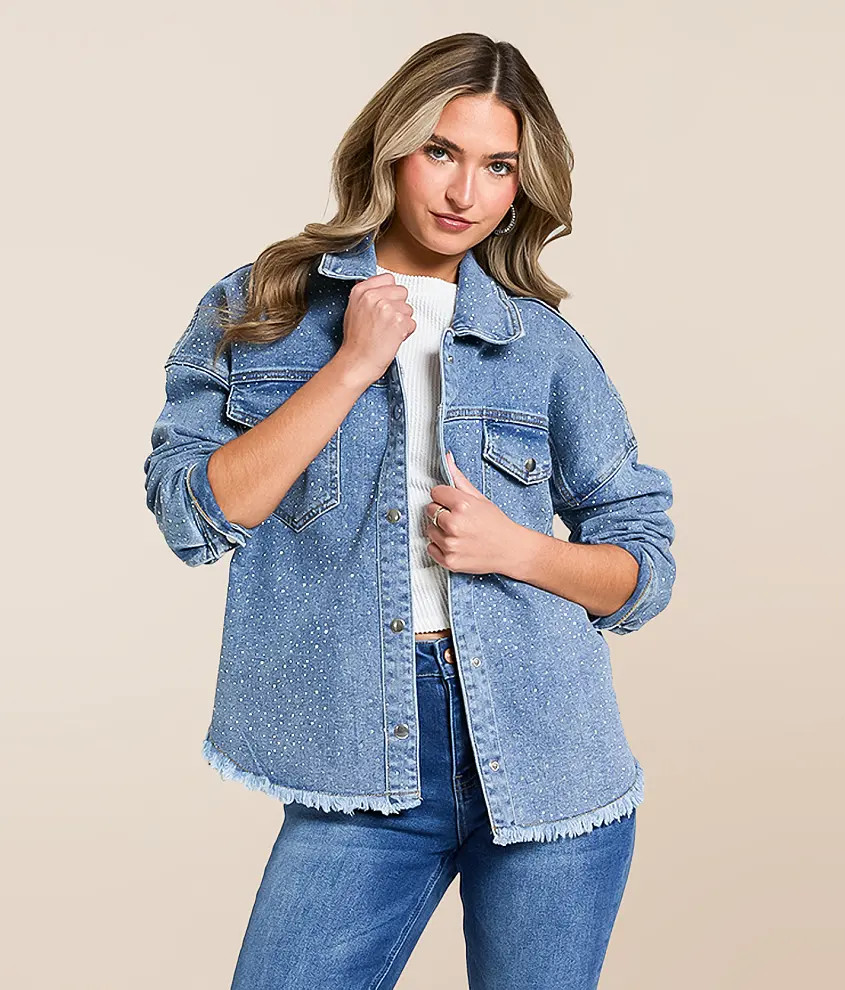 Rhinestone Denim Jacket | Buckle