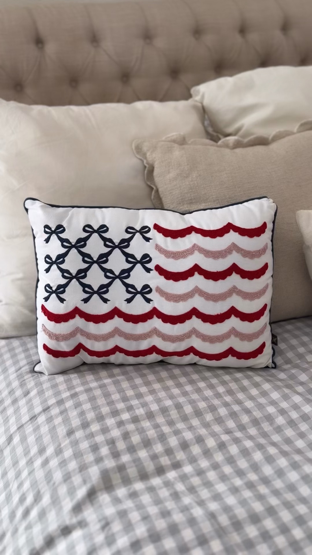 Patriotic pillow from Walmart😍

#LTKHome #LTKSeasonal