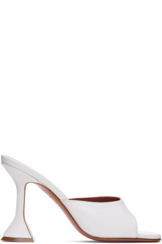 White Lupita Heeled Sandals | SSENSE