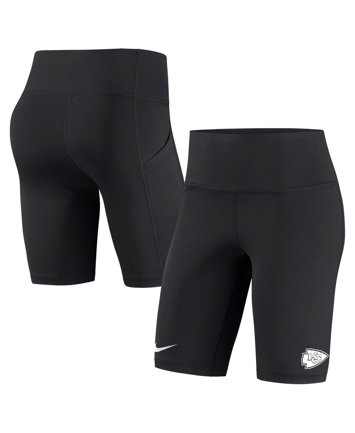 Women's Nike Black Kansas City Chiefs Biker Shorts - Black | Macy's