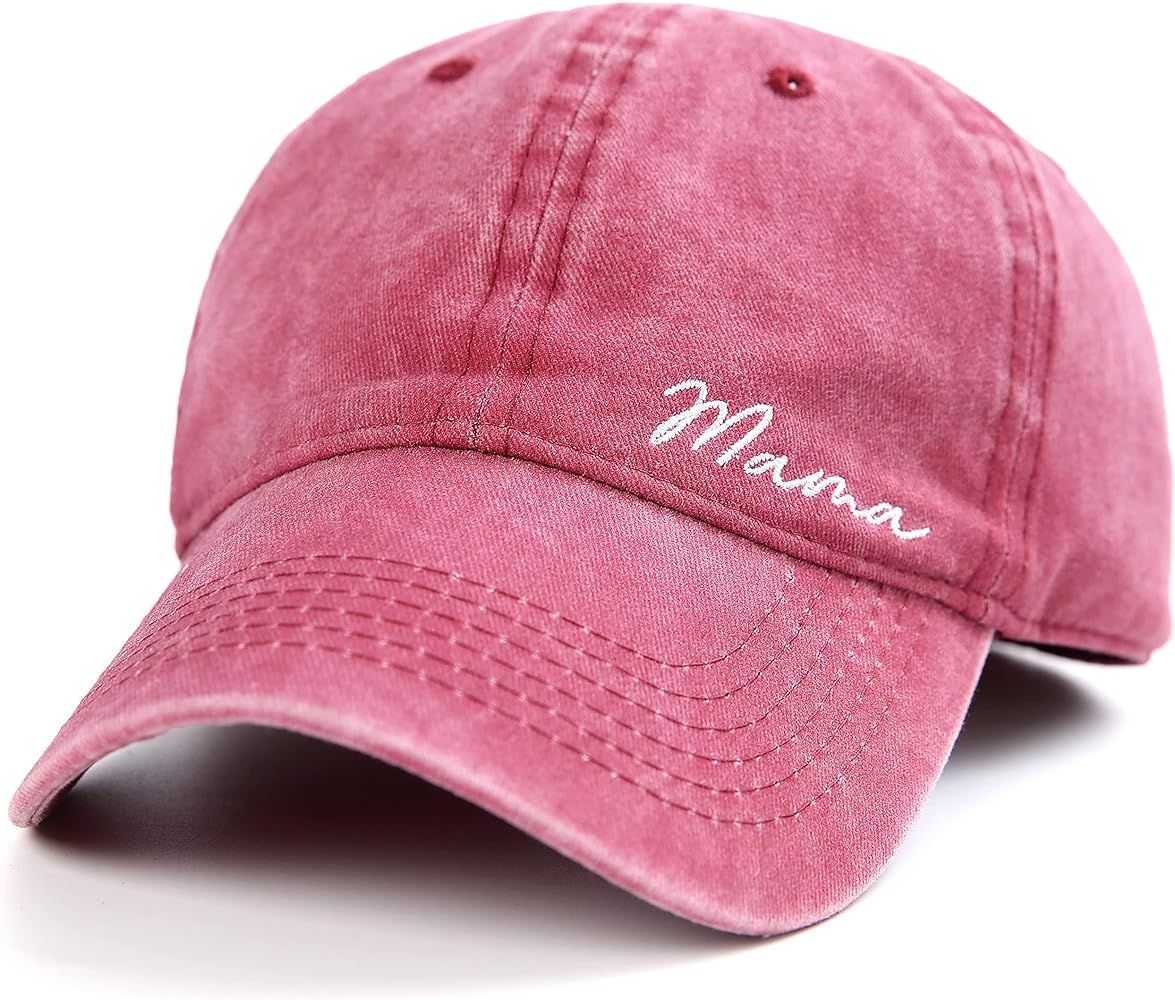Lichfamy Black or Pink Mama Hat for Women, Fun Dad Hat, Cool Mom Hats, Gift for Mom Baseball Caps | Amazon (US)