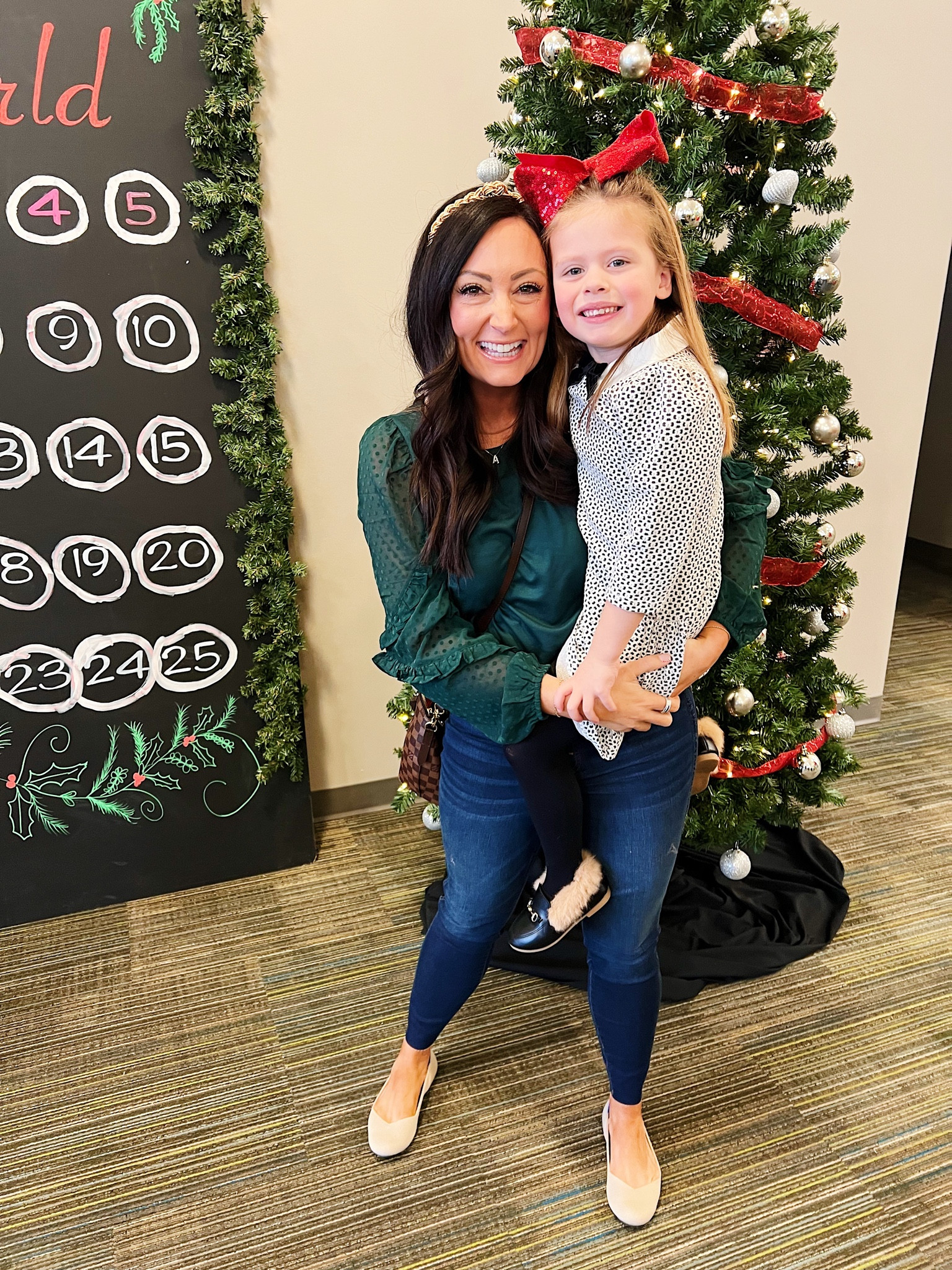 • medium top
• size 4 jeans (size down one size - SO good!) 
• size up 1/2 size in Rothy’s 

#LTKsalealert #LTKunder50 #LTKHoliday