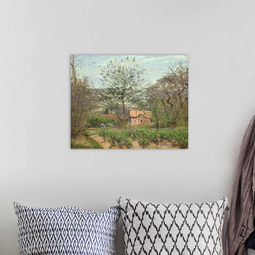 The Cottage, or the Pink House Hamlet of the Flying Heart, 1870 Wall Art | Great Big Canvas - Dynamic