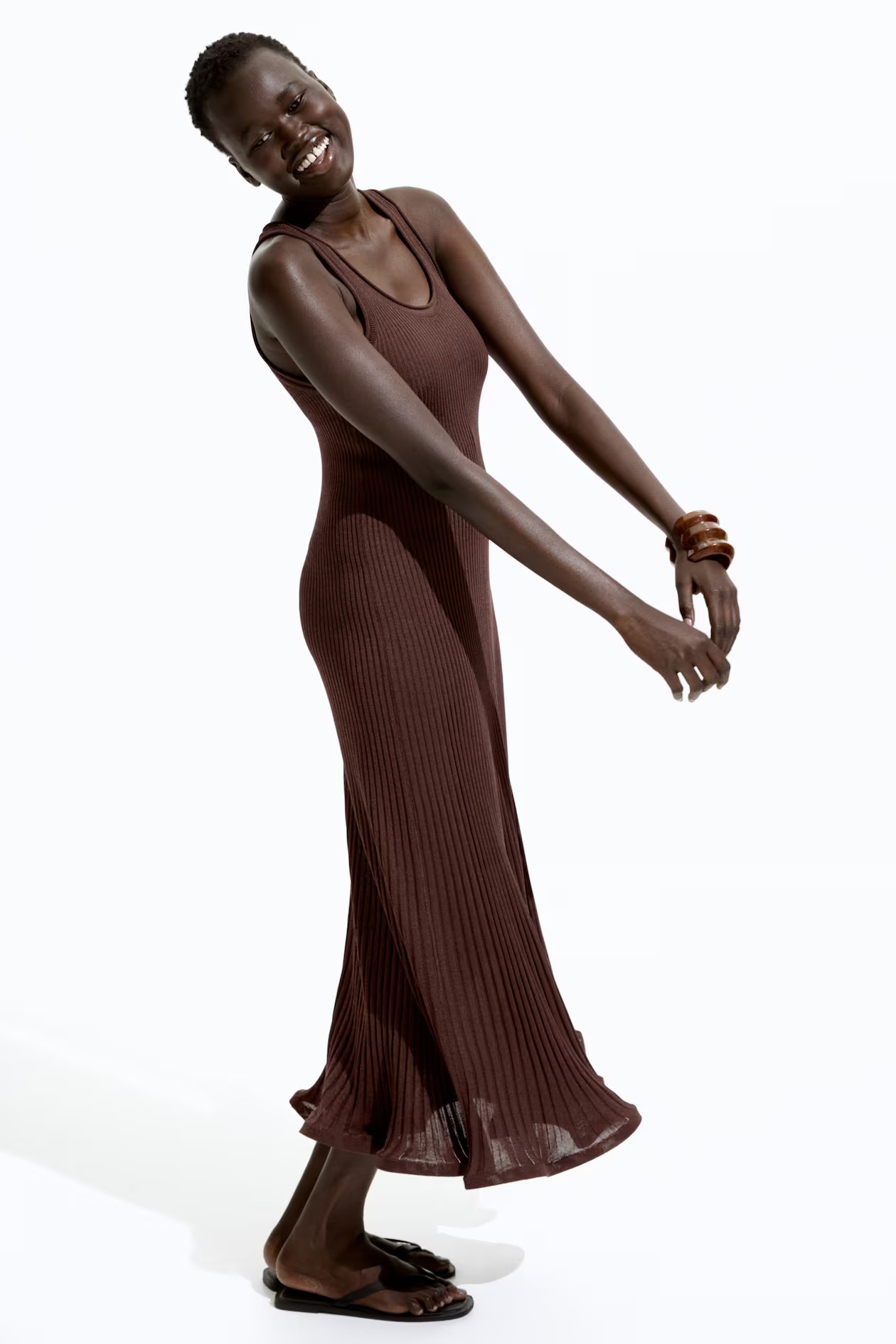 Silk-blend maxi dress | H&M (UK, MY, IN, SG, PH, TW, HK)