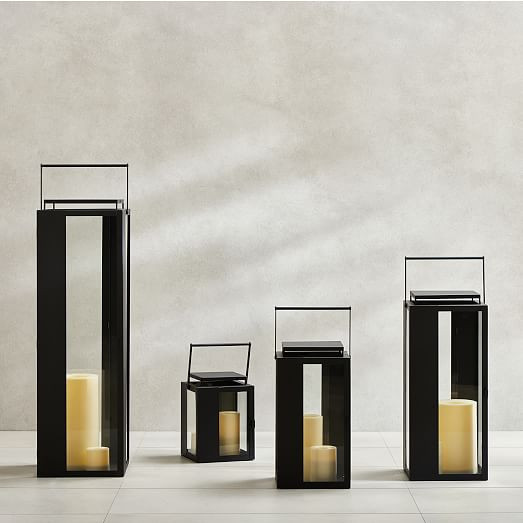 Portside Outdoor Metal Lanterns | West Elm (US)