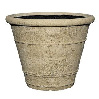22 in. Anson Pot LavaStone Planter, Natural | The Home Depot