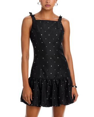 AQUA Rhinestone Mini Dress  | Bloomingdale's Women | Bloomingdale's (US)