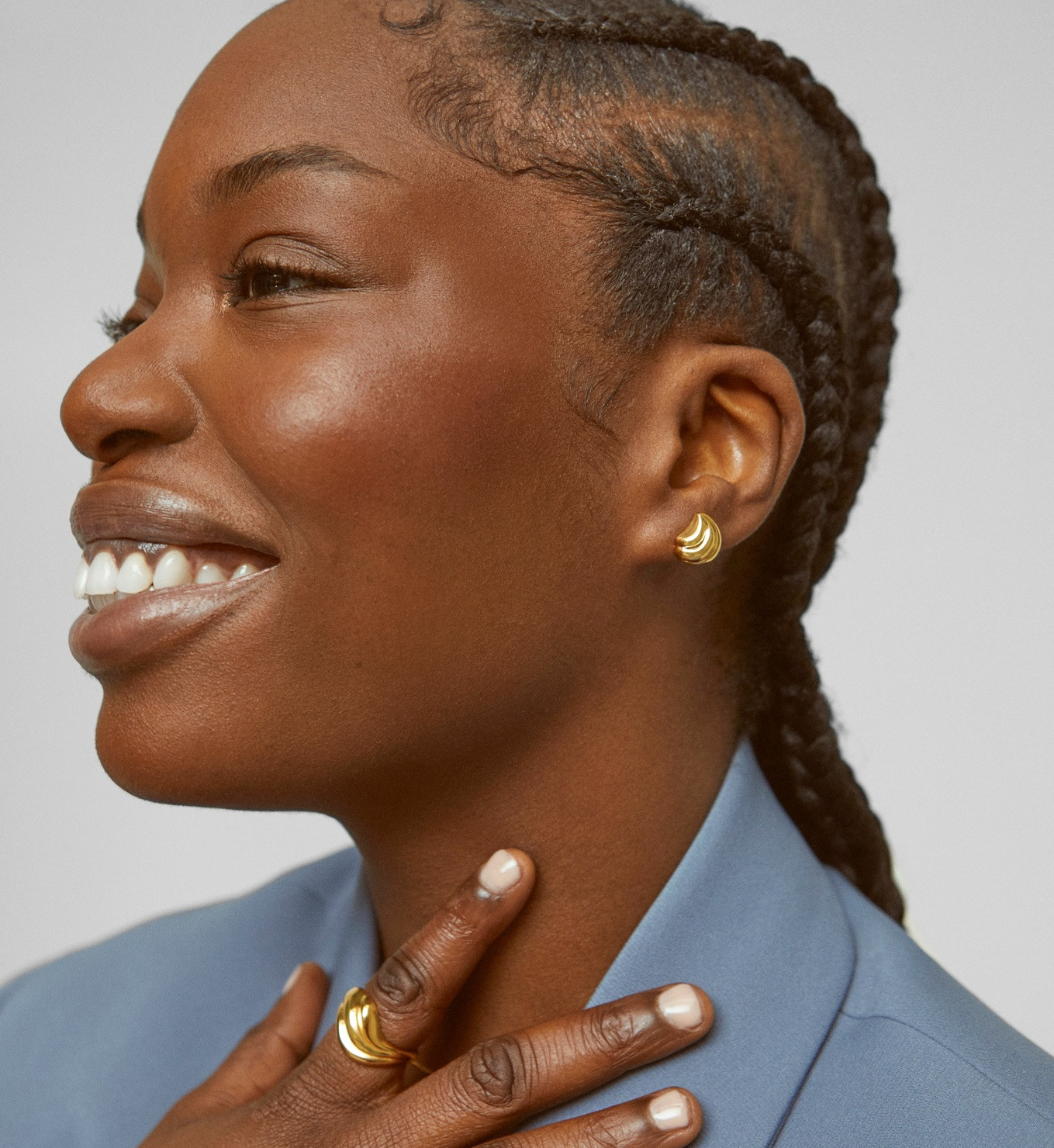 Swirl Stud Earrings | Monica Vinader (Global)