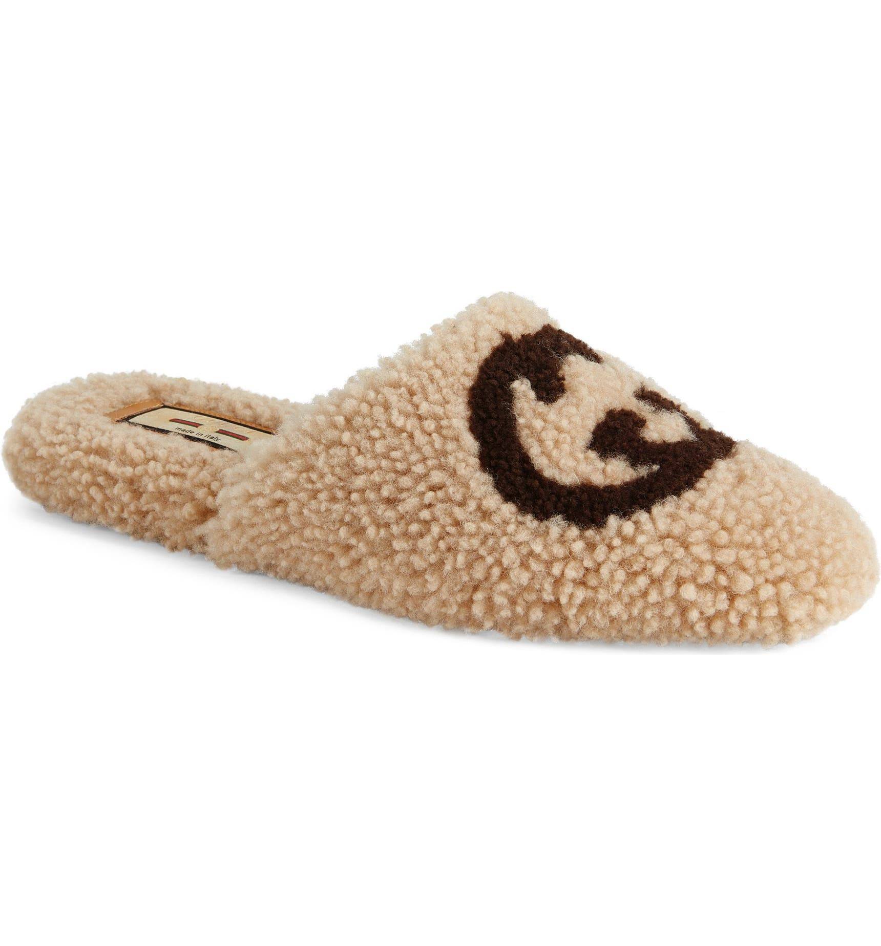 Eileen Logo Faux Shearling Slipper | Nordstrom