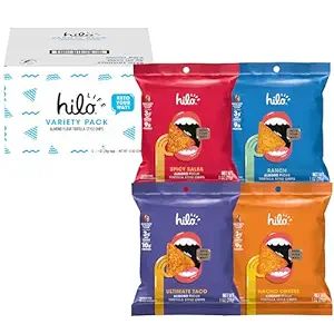 Hilo Life Low Carb Keto Friendly Tortilla Chip Snack Bags, Variety Pack, 1 Ounce (Pack of 12) | Amazon (US)