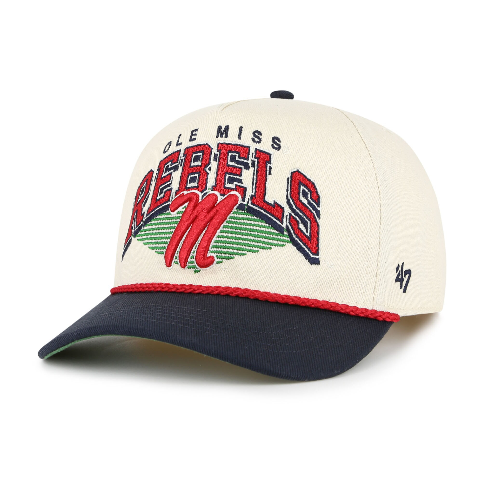 Ole Miss Rebels '47 Pomona Two-Tone Rope Hitch Adjustable Hat - Natural | Fanatics