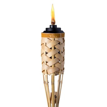 TIKI 12 oz BiteFighter R2L Torch Fuel 57-in Tan Bamboo Garden Torch | Lowe's