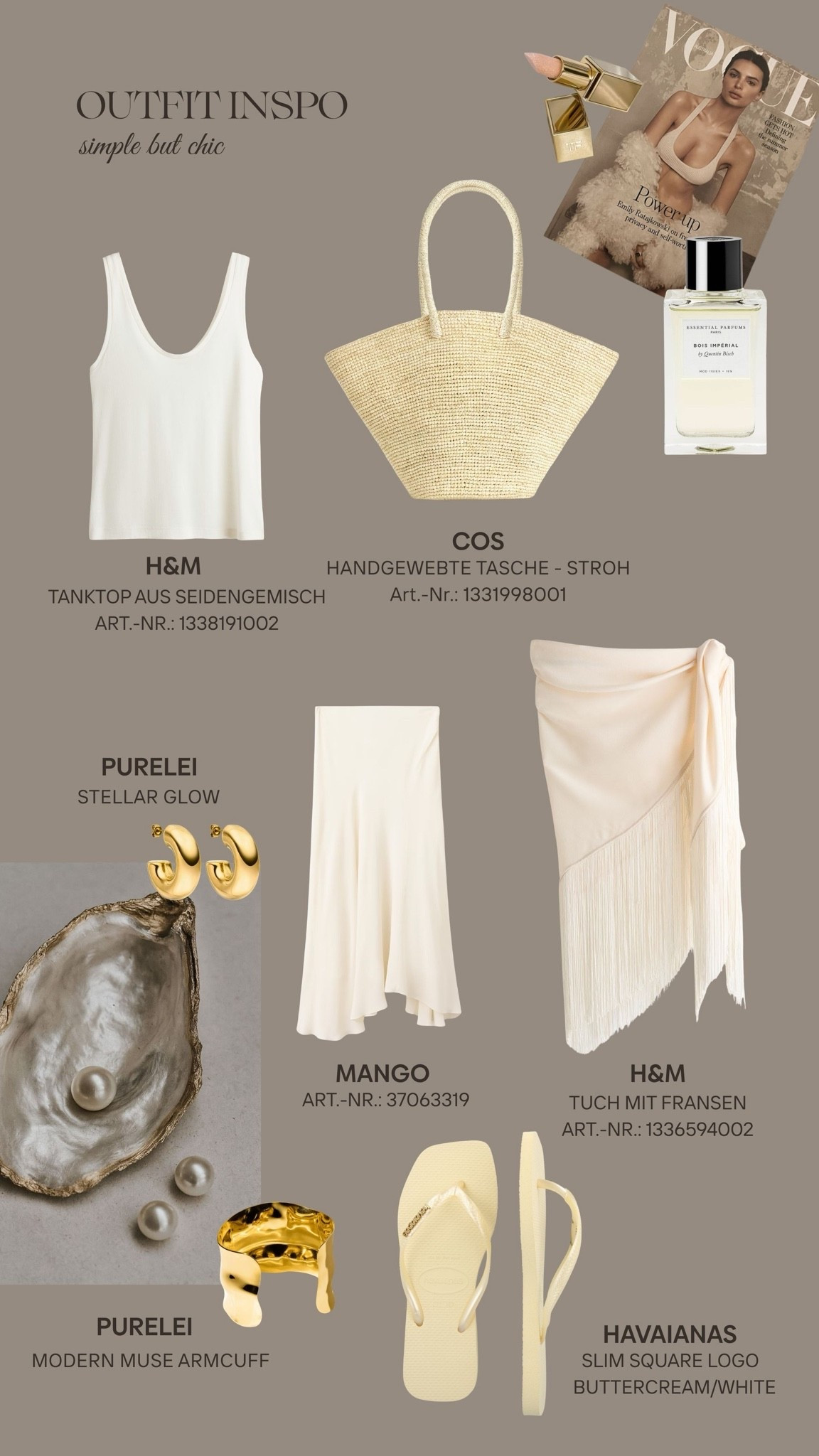 Outfit Inspo - simple but chic🐚🤍✨

#LTKsummer #LTKFashionMonth #LTKstyletip