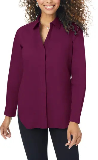Kylie Non-Iron Cotton Button-Up Shirt | Nordstrom