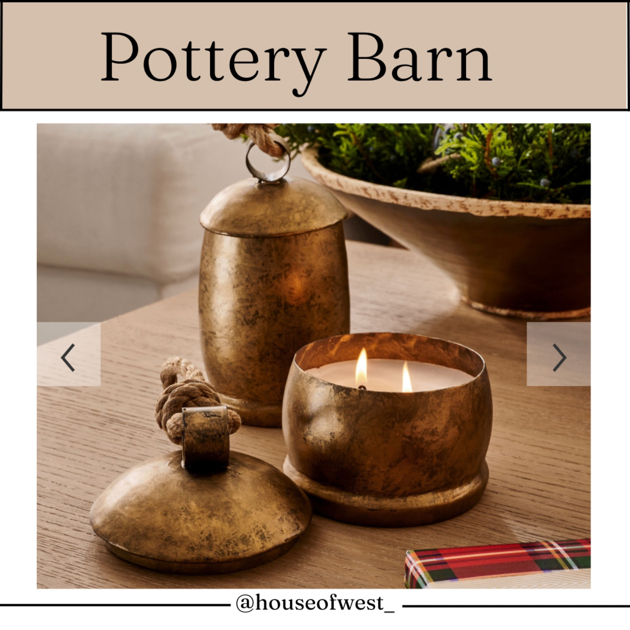 St. Jude Vintage Bell Candle - Winter Spruce from Pottery Barn

I just love these. After the candle burns out, you can still use the bells for decor for years to come. Available in 2 sizes  
Great gift idea too  

Follow @houseofwest_ on instagram for more inspiration. 

#LTKHoliday #LTKGiftGuide #LTKhome
