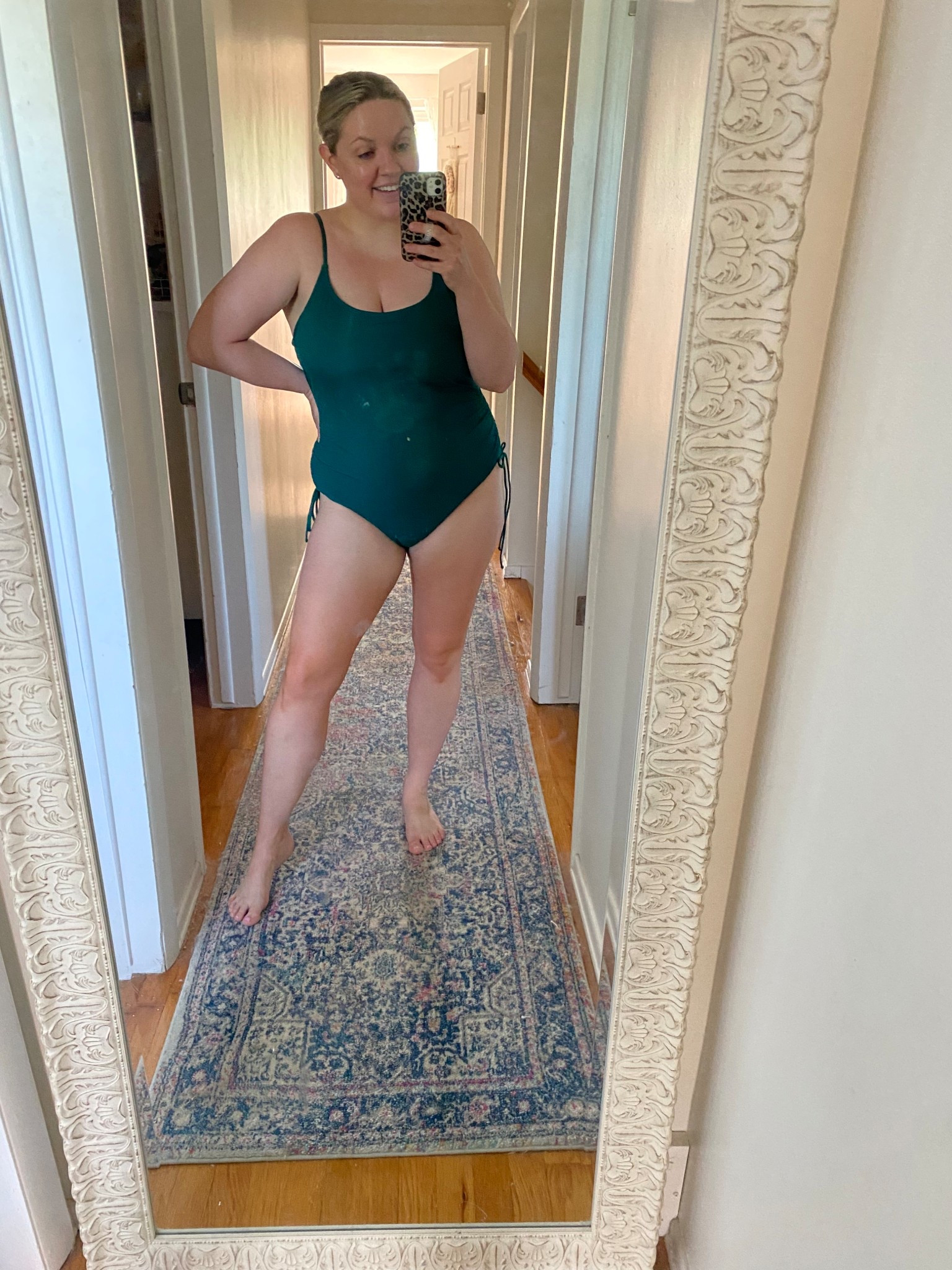 Target deal says sale - 40% off swim! 

Super cute swim suit. Obsessed with the color. Wearing an XL 

Spring break // Beach // vacation // Bathing suit // swim // one piece  // Target // mom suit￼




#LTKSeasonal #LTKSaleAlert #LTKSwim