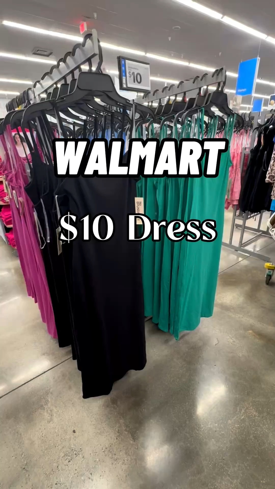 Walmart $10 No Boundaries Sleeveless Square Neck Midi Dress