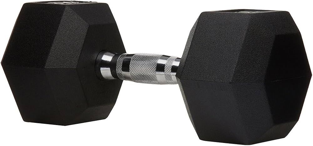 Amazon Basics Rubber Encased Hex Dumbbell Hand Weight | Amazon (US)