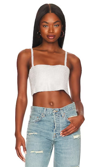 Gloria Top in Silver Fox | Revolve Clothing (Global)