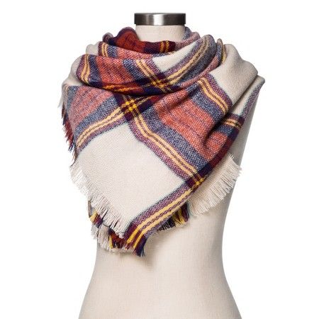 Women's Plaid Scarf Tan - Merona™ | Target