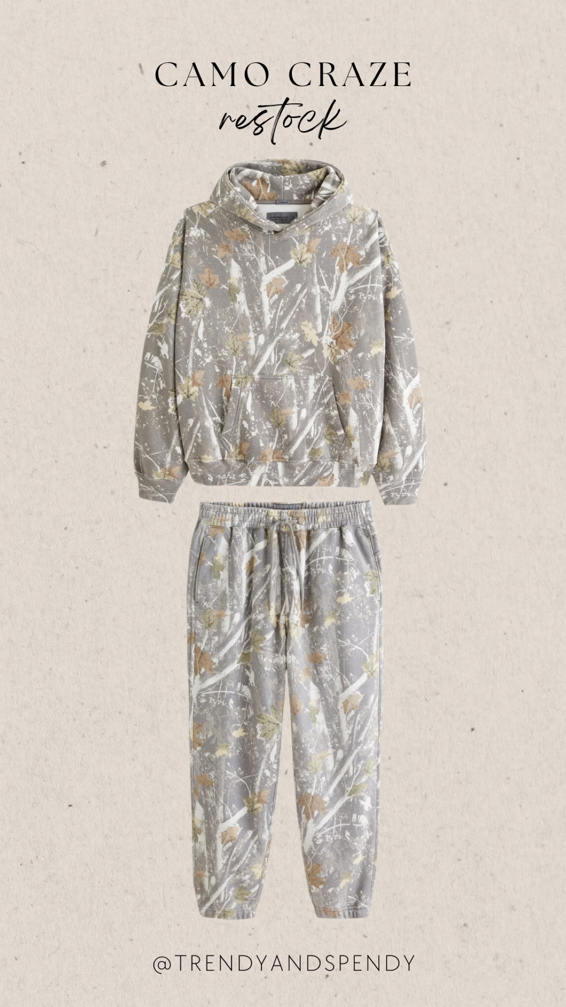 The viral Abercrombie Camo sweatpants and Camo sweatshirt have been restocked! They are men’s so I got a Large sweatshirt and Medium pant. 

#LTKstyletip #LTKSeasonal #LTKfindsunder100