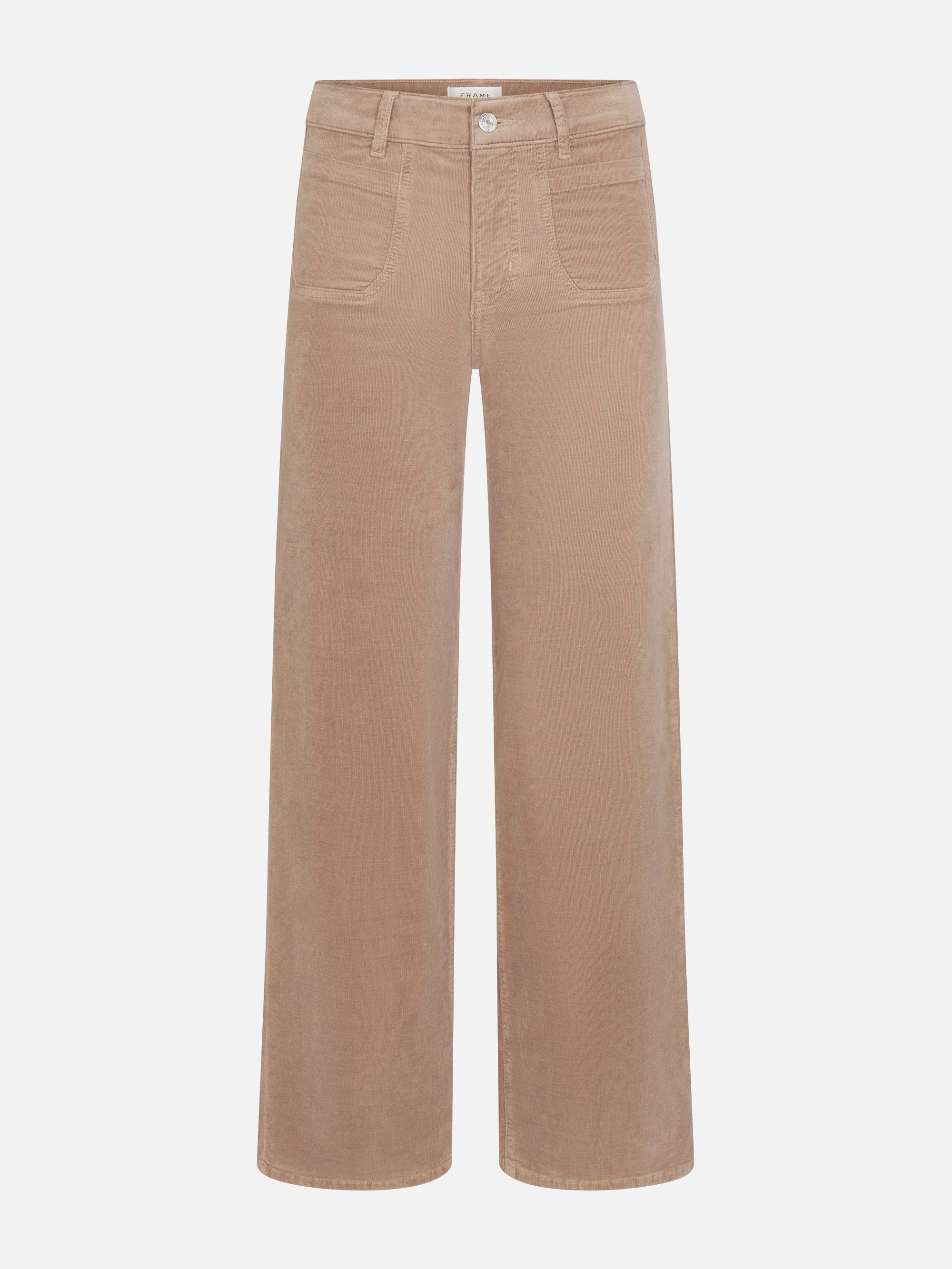 Le Slim Palazzo Modernist Pocket Corduroy -- Soft Taupe | Frame Denim