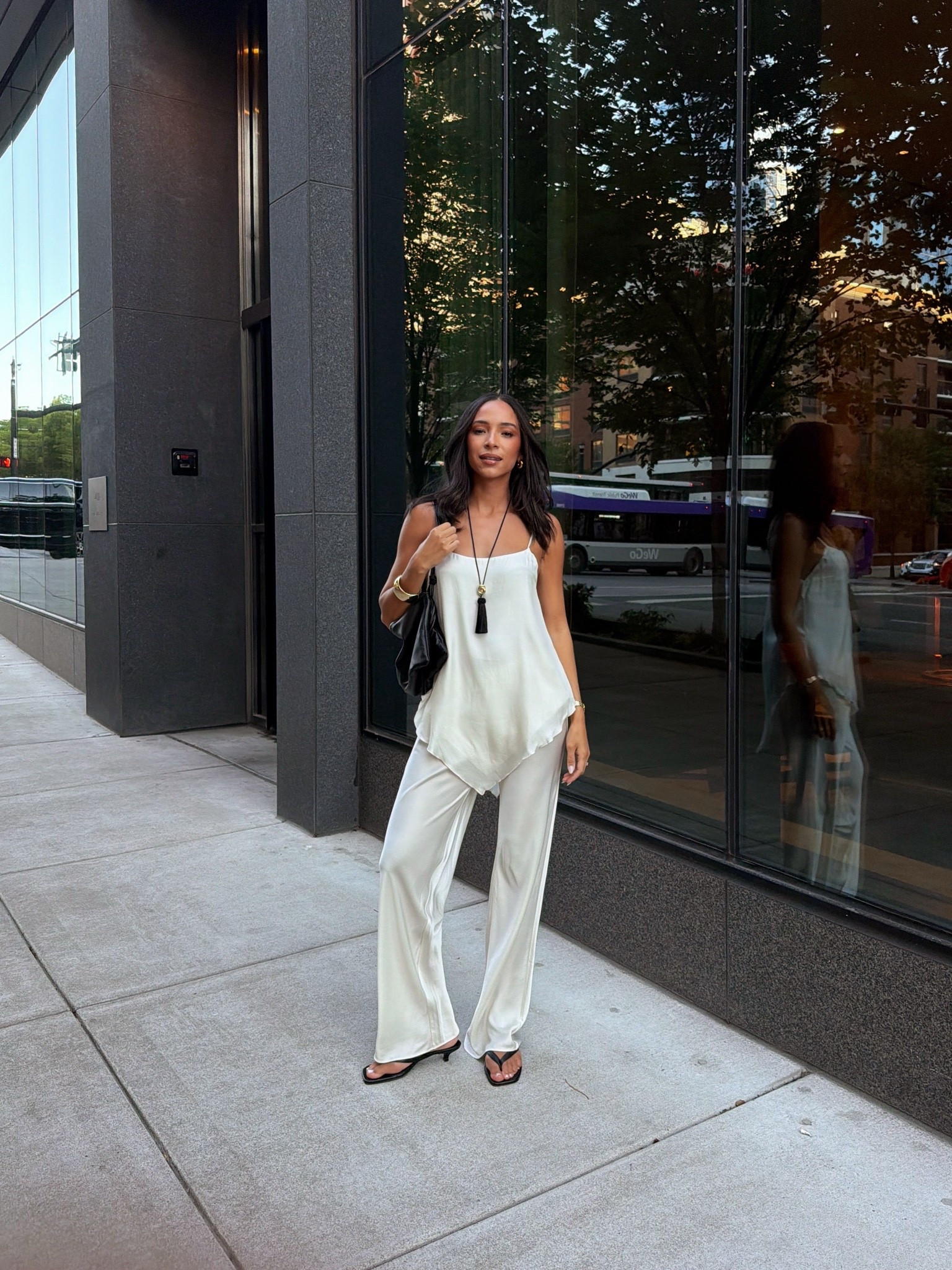 Summer dinner outfit! Silk matching set >>> I’ve had these pants for years and I keep grabbing for them every. single. season. Added the matching tank this year and this is officially my “no time to think, I have nothing to wear” outfit. I’m wearing a Small in top and pants


summer outfit, summer pants, dinner outfit, date night outfit, monochromatic outfit, reformation satin pants

#LTKSaleAlert #LTKmomlife