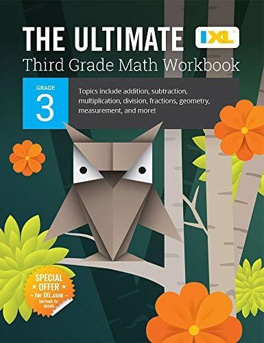IXL | The Ultimate Grade 3 Math Workbook | Multiplication, Division, & More | Ages 8-9, 224 pgs | Amazon (US)
