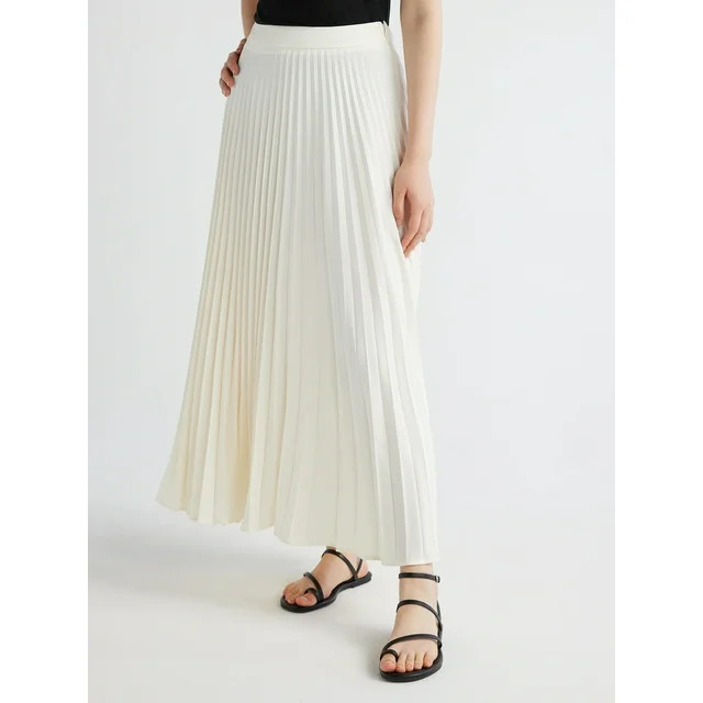 Scoop Women’s Pleated Maxi Skirt, Sizes XS-XXL | Walmart (US)