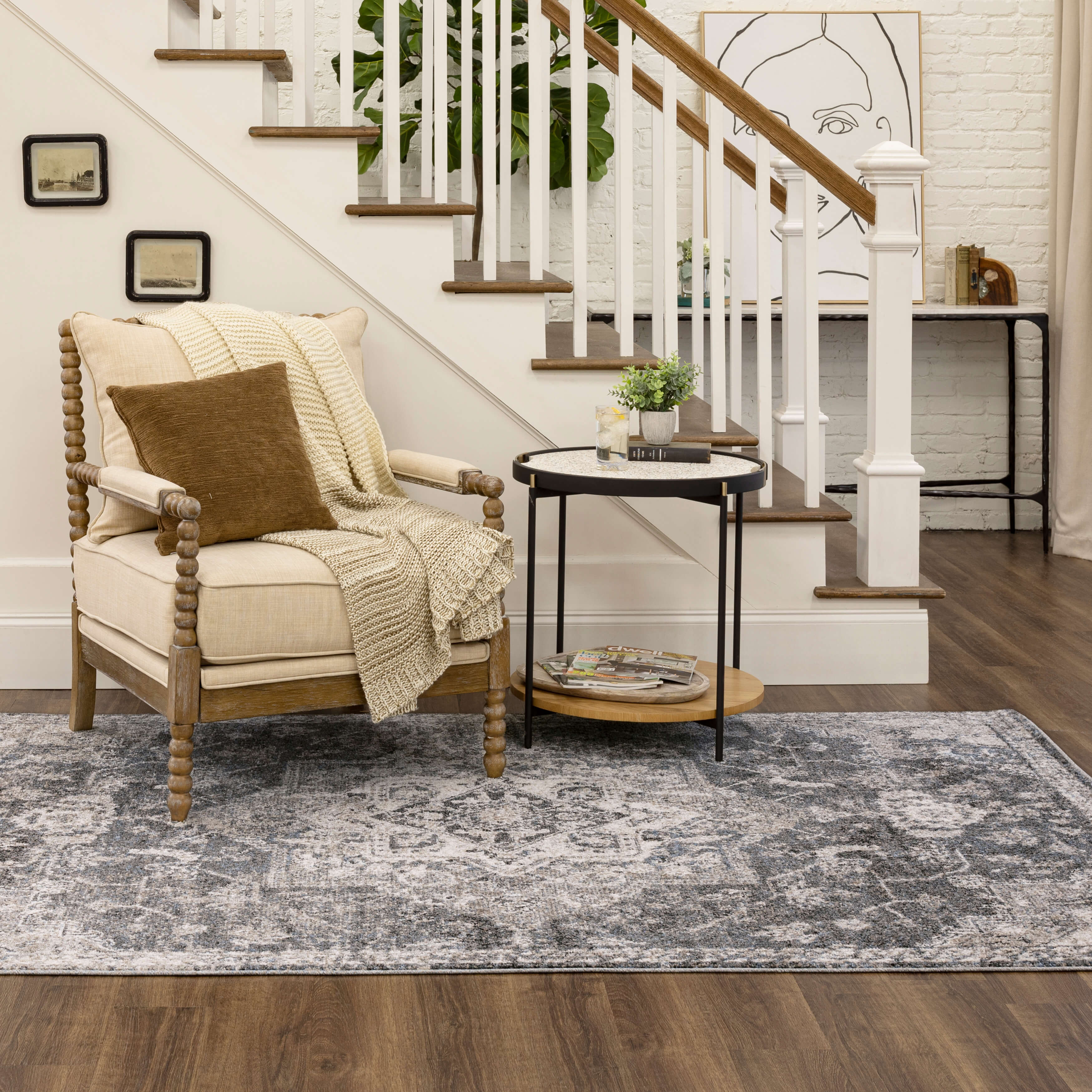 Arden Cannes Dark Grey Area Rug | Covered By Rugs