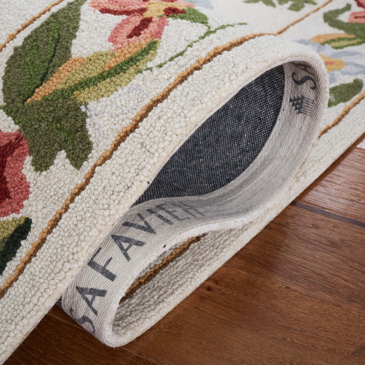 Red Barrel Studio® Chelsea Hand Hooked Wool Floral Rug & Reviews | Wayfair | Wayfair North America