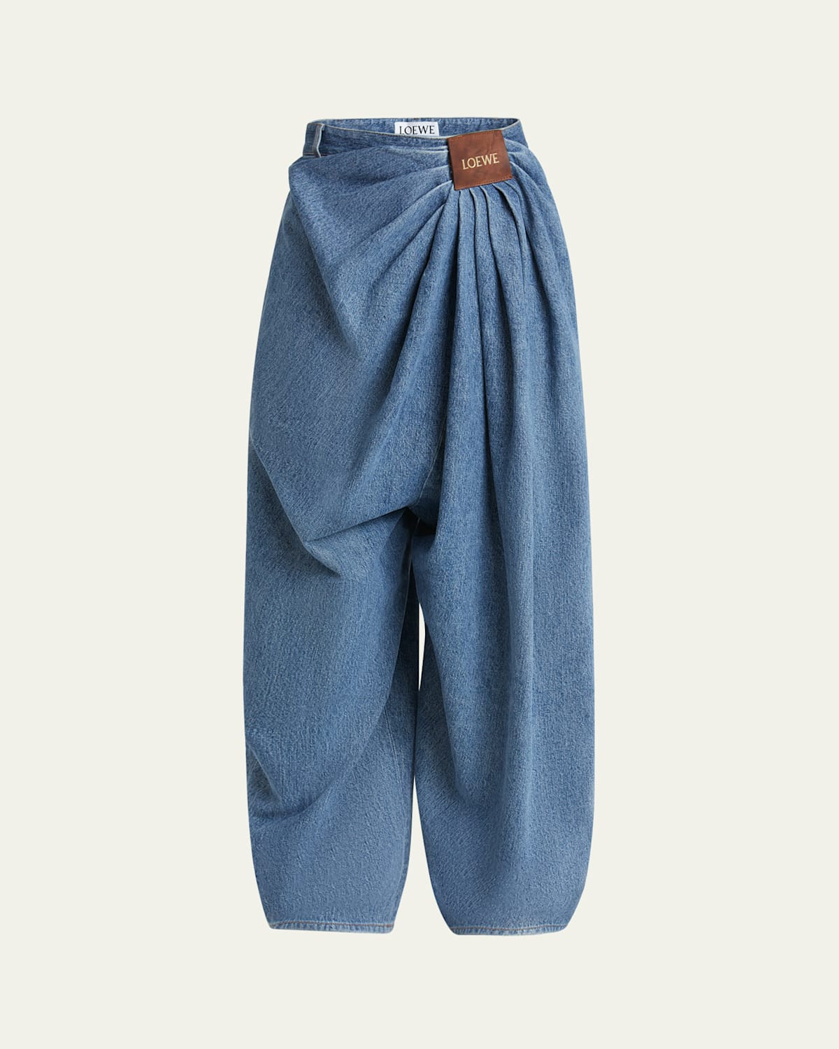 Draped Loose Mohair Wool Jeans | Bergdorf Goodman