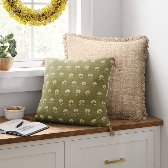 Throw Pillow with Fringe - Threshold™ | Target