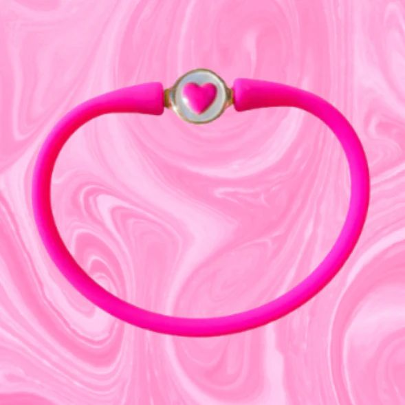 La Tua Storia-Hot Pink Heart Bracelet | Gresham Jewelry