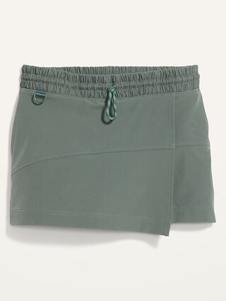 High-Waisted StretchTech Water-Repellent Wrap-Effect Skort for Women | Old Navy (US)
