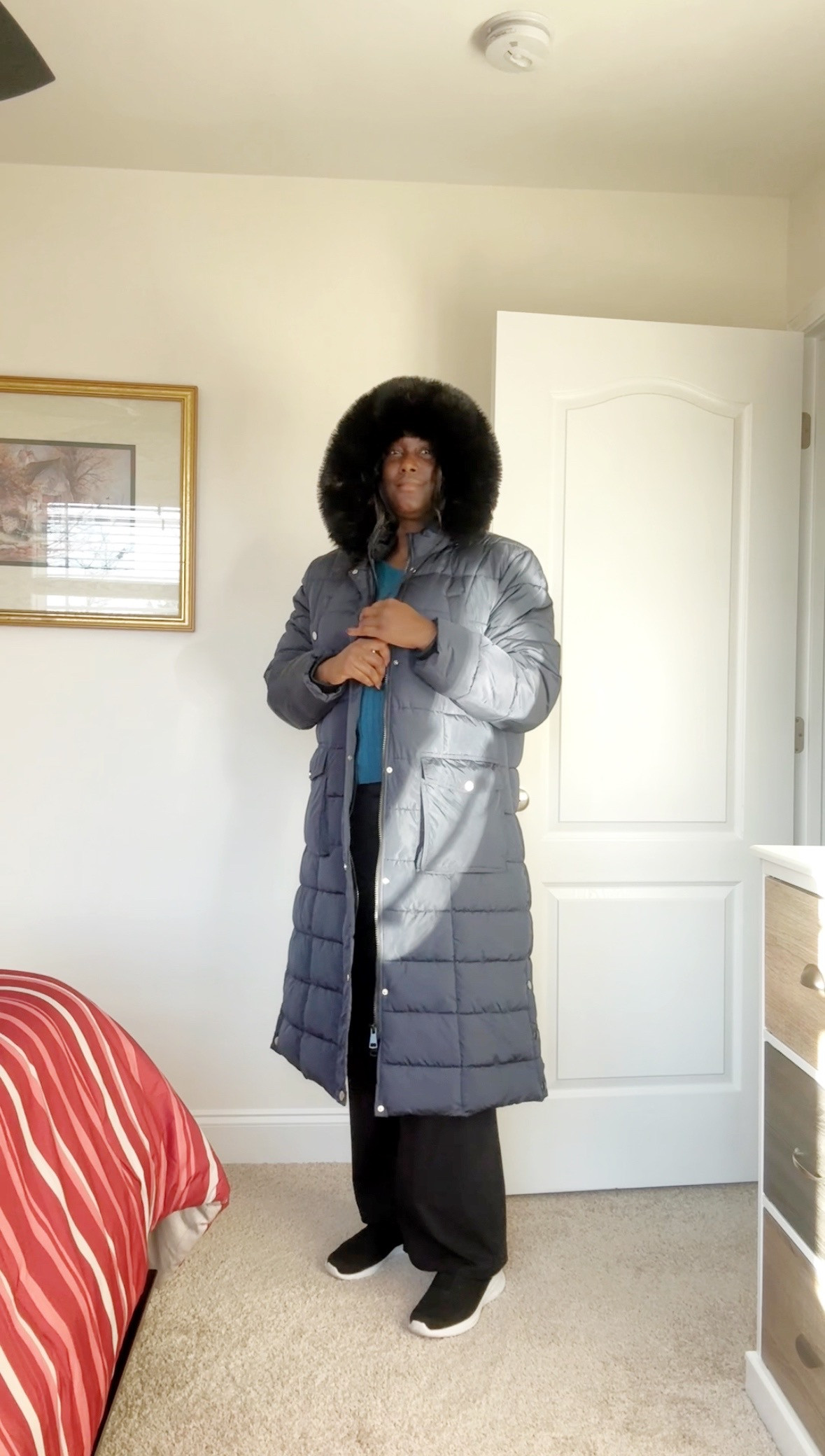 Got a new coat for this chilly and I mean chilly weather here in North Carolina. I got a large and I like the length and warmth this puffer coat gives. I wore it during some cold, windy weather, and I didn't feel a thing.
#coldweather #wintercoat 

 

#LTKFindsUnder100 #LTKTall #LTKOver40