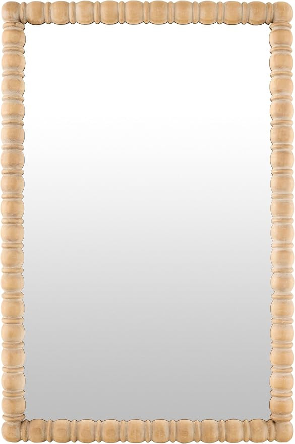 Livabliss x Galey Alix Karling Blair Traditional Accent Mirror, 37" H x 24" W x 2" D, Brown | Amazon (US)