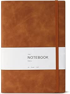Amazon.com : Soomeet Journal Notebook, Hardcover Notebooks for Work, Medium A5 Lined Leather Jour... | Amazon (US)