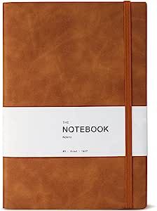 Amazon.com : Soomeet Journal Notebook, Hardcover Notebooks for Work, Medium A5 Lined Leather Jour... | Amazon (US)