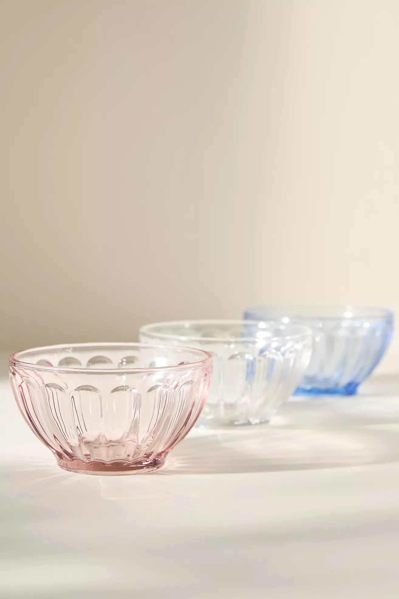 Amelie Latte Glass Cereal Bowls, Set of 3 | Anthropologie (US)