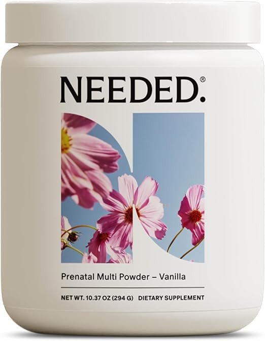 Needed. Vanilla Multivitamin Powder with Choline for Prenatal, Pregnancy, Breastfeeding, Postpart... | Amazon (US)