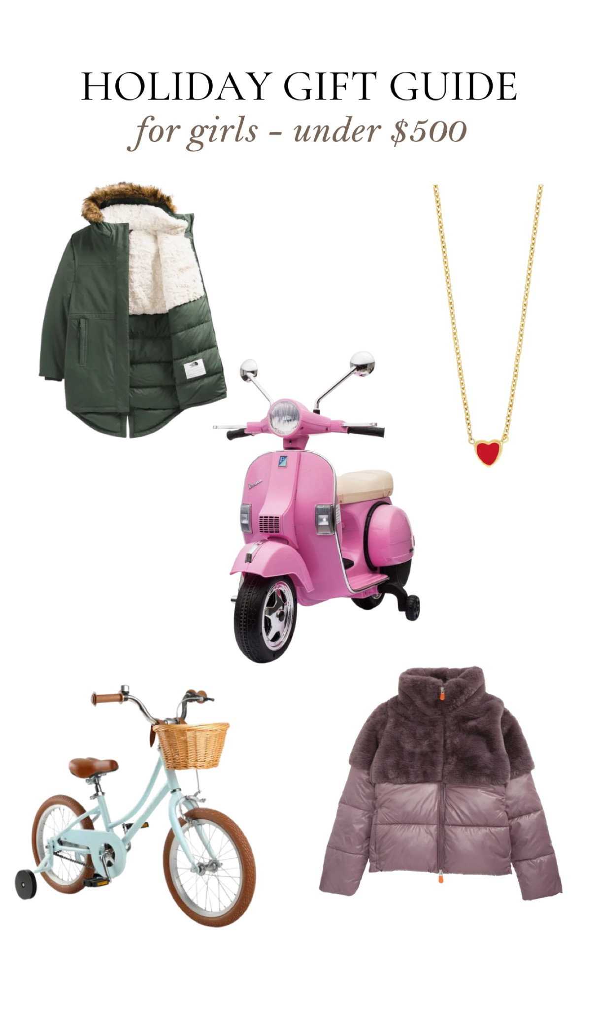 Gift guide - for girls under $500