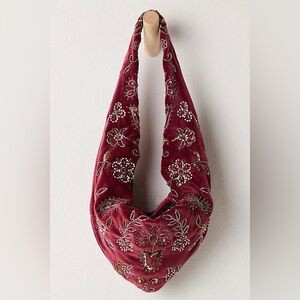 Free People Nashville Nights Beaded Bag Deep Red | Poshmark