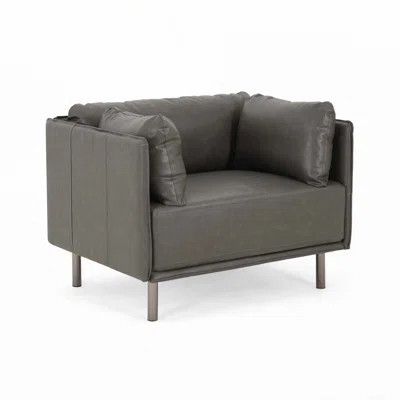 PU Faux Leather Upholstered Accent Armchair,Club Chair | Wayfair North America