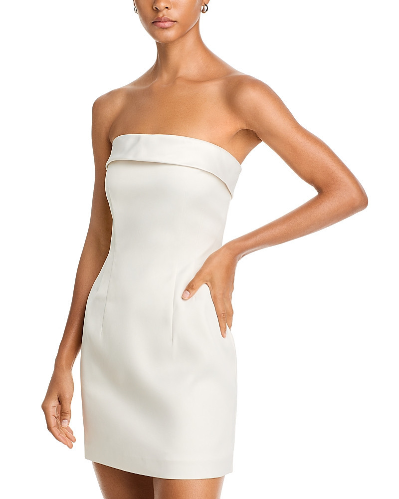 French Connection Strapless Satin Dress | Bloomingdale's (US)