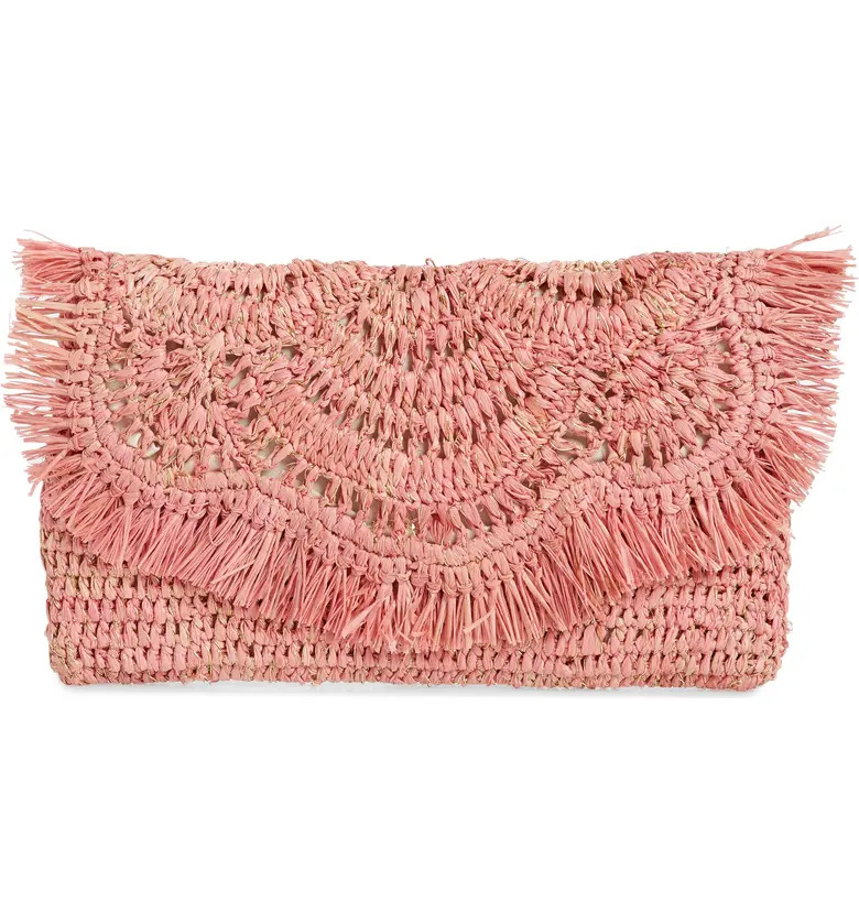 Woven Raffia Clutch | Nordstrom